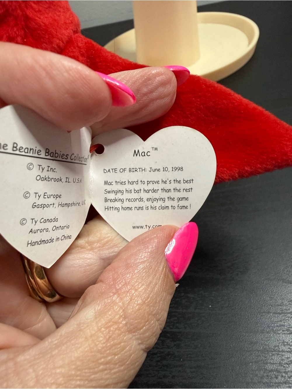 Ty Beanie Babies Mac the Cardinal - Picture 5 of 5